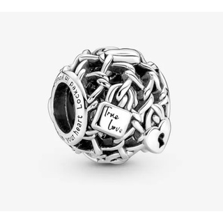 [พร้อมส่ง สินค้าแท้ 💯] Pandora Openwork Chain Link Padlock Charm