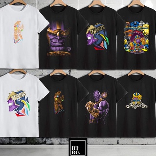 เสื้อยืด THANOS MARVEL T-Shirt Superhero Graphic shirt Black Tee Retro / Shirt Unisex Fashionเสื้อยืด เสือยืดผู้ชาย