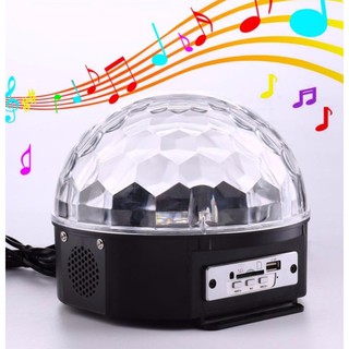 ไฟPRO ไฟดิสโก้ MP3 LED Magic Ball Light ไฟหมุนเปลี่ยนสี