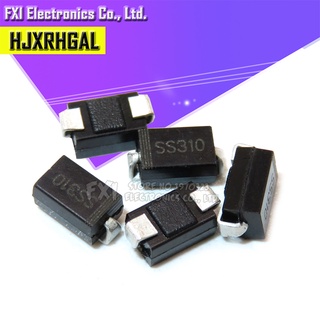 วงจรเรียงกระแสไดโอด SS310 SMD SR310 3A 100V DO-214AC SMA 100 ชิ้น