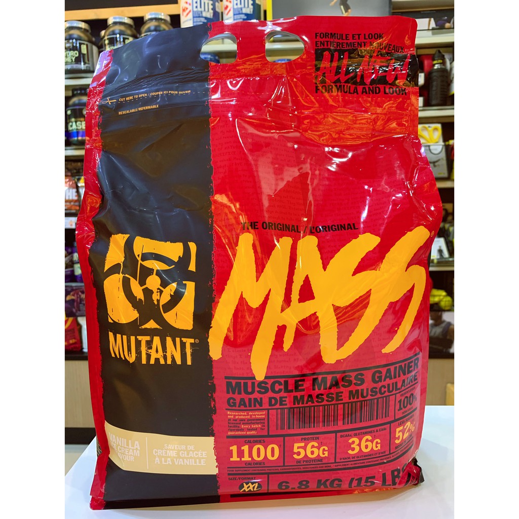 Mutant Mass 15lbs. เพิ่มน้ำหนักคาโบไฮเดตรจากธรรมชาติ (มูแทนท์ แมสโปรตีนเพิ่มน้ำหนัก 4.54กิโลกรัม)