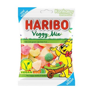 HARIBO ฮาริโบ้ เว็จจี้มิกซ์ 80ก.  Haribo Veggy Mix