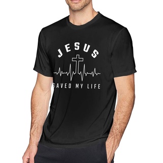 เสื้อผ้าผชเสื้อยืดแขนสั้นลําลอง พิมพ์ลาย LLM Jesus Saved My Life 1 Series คุณภาพสูง พลัสไซซ์ แฟชั่นสําหรับผู้ชายS-5XL