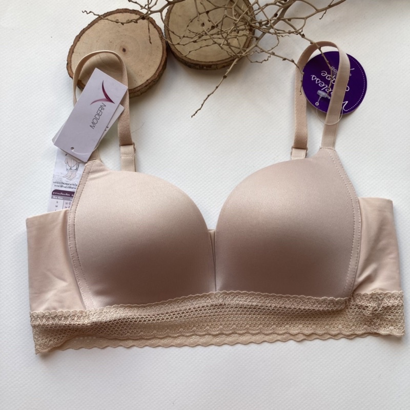 sabina รุ่น modern V อก 30-38 ฟองหนา อกชิด ไร้โครง เก็บเต็มเต้า อุ้มเต้า ด้านข้างลำตัว เก็บกระชับ แบบสวม