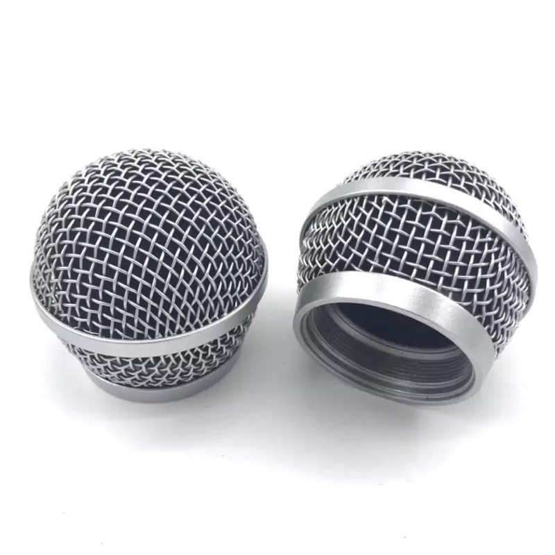 หัวบอลตะแกรง ไมโครโฟน PG48 PG58 PGA48 PGA58 Microphone Grille Ball Head Mesh Fits For PG48 PG58