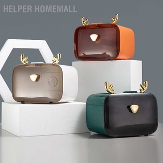 Helper Homemall กล่องใส่กระดาษทิชชู่ แบบใส กันน้ํา ปรับได้ สําหรับติดผนังห้องน้ํา