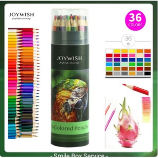 ดินสอสีไม้ joywish 36 สี สีสด ระบายลื่น