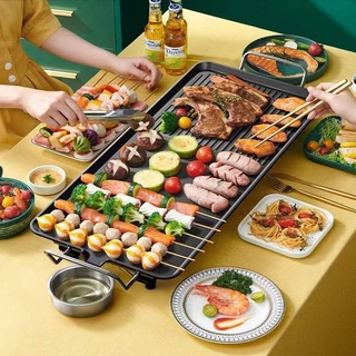 Korean Style Teppan Pan กระทะเทปัน กระทะ กระทะไฟฟ้า เตาย่างไฟฟ้า กระทะร้อนไว ปรับได้5ระดับ สินค้าพร้อมจัดส่ง