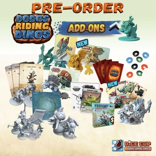 [พรีออเดอร์ ของแท้] Dodos Riding Dinos Kickstarter ADD-ON Board Game