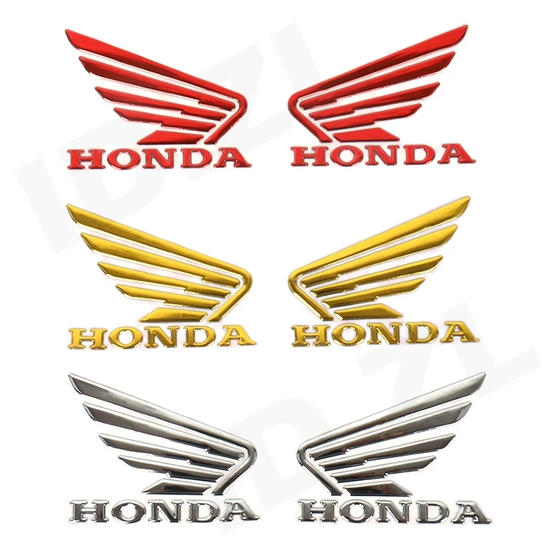 สําหรับ Honda Wings 3M 3D สติกเกอร์สัญลักษณ์ยางนุ่ม | สติ๊กเกอร์ติดมอเตอร์ไซค์ซ้ายและขวา