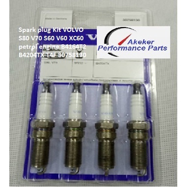 GF110 Spark plug Kit VOLVO S80 V70 S60 V60 XC60 petrol engine B4164T2 T4F B4204TX 30758130 หัวเทียน