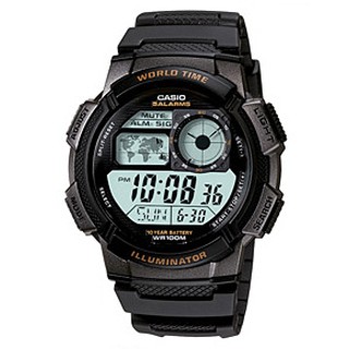 Casio นาฬิกาผู้ชาย สีดำ สายเรซิน รุ่น AE-1000W-1AVDF,AE-1000W-1A,AE-1000W