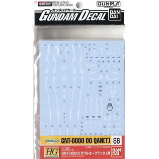 Gundam Decal (HG) for 00 QAN[T]