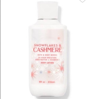 SNOWFLAKES &amp; CASHMERE Body Lotion Bath Body Works 236ml. ของแท้