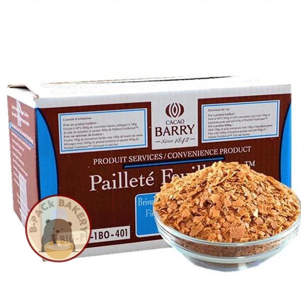คาเคาแบรี่ แป้งกรอบ เฟยติน Cacao Barry Paillete Feuilietine Royaltine 250g