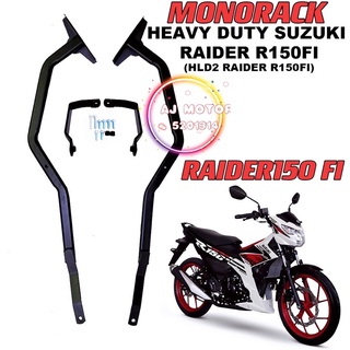 Raider150 R150 FI RACK-2 MONORACK ตัวยึดกล่องเคส โลหะผสม GSB SUZUKI RAIDER-150 TAPAK J