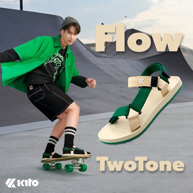 [ลด30% เก็บโค้ด 2509FASHDD] KITO Flow TwoTone AC27 M รุ่นโฆษณา รองเท้าแตะผู้ชาย รัดส้น กีโต้  Size 40-46