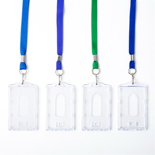 สายคล้องคอ 1x46 ซม. คละสี พร้อมป้ายชื่อใส Win US-HOOK/Neck Strap 1x46 cm. Assorted colors with clear label. Win US-HOOK.