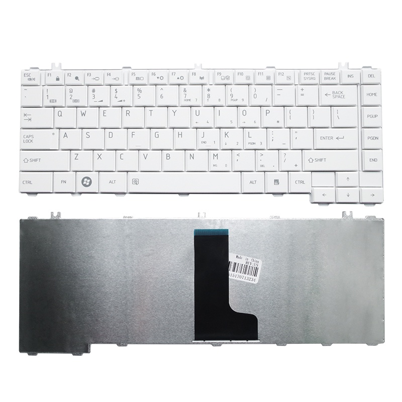 Toshiba L600 L600D L630 C640 L745D คีย์บอร์ด L700 L730 L645 C600 L640 สีขาว