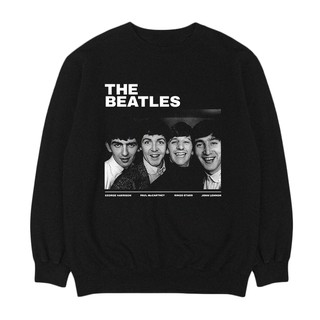 The BEATLES - ต้นสีดํา | เพลง CREWNECK | เสื้อกันหนาว BAND | Unisex | Merch เครื่องดนตรี | ป๊อปร็อคคลาสสิก