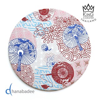 King Coaster จานรองแก้วดูดน้ำ Nippon-02(D10049)  เซรามิก ธนบดีเซรามิค