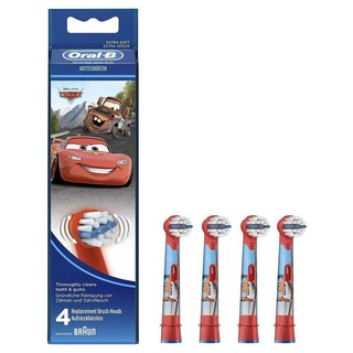 Oral-B Braun Stages Power Disney Car EB10-2 Replacement Brush Head (kids) 4pcs