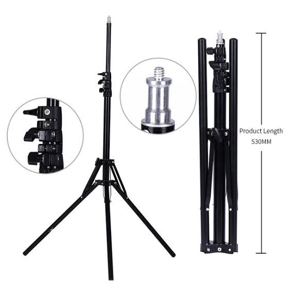ขาตั้งไฟ Ring Light 2m. เกลียว1/4 สามารถใช้ร่วมได้กับทุกอุปกรณ์