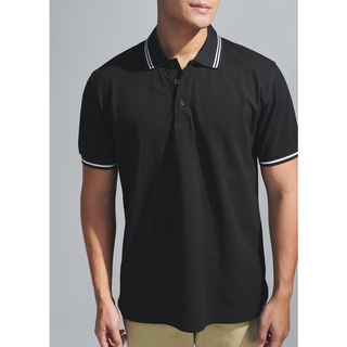 เสื้อโปโลชาย Classic Black Polo Shirt for Gentleman เสื้อคอปก