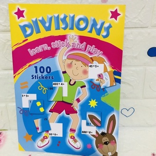 DIVISIONS learn,stick and play ปกอ่อน