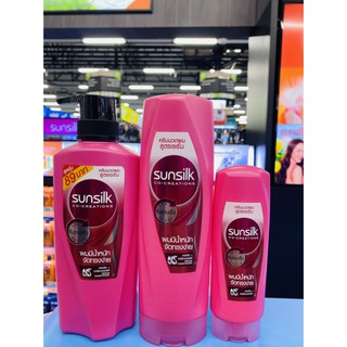 SUNSILK Conditioner ซันซิลสีชมพู สูตรผมมีน้ำหนัก จัดทรงง่าย มี 2 สูตร 3 ขนาด