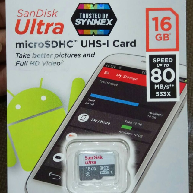 Memory card 16GB SANDISK ของแท้