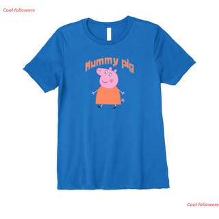 เสื้อยืดคอกลมpeppa pig Womens Peppa Pig Mummy Pig Premium T-Shirt peppa pigเสื้อยืด เสื้อยืด cartoon womenS-5XL