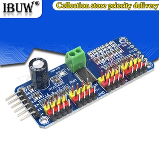 โมดูลเซอร์โวไดร์เวอร์ 16 ช่อง 12 บิต PWM I2C PCA9685 สําหรับ Arduino Raspberry Pi DIY 1 ชิ้น