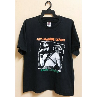 เสื้อยืดผ้าฝ้าย ลาย VINTAGE 90s ANTI-NOWHERE LEAGUE I HATE PEOPLE PUNK HARDCORE TOUR CONCERT IDjfcj52JMafnl98Size S-5XL