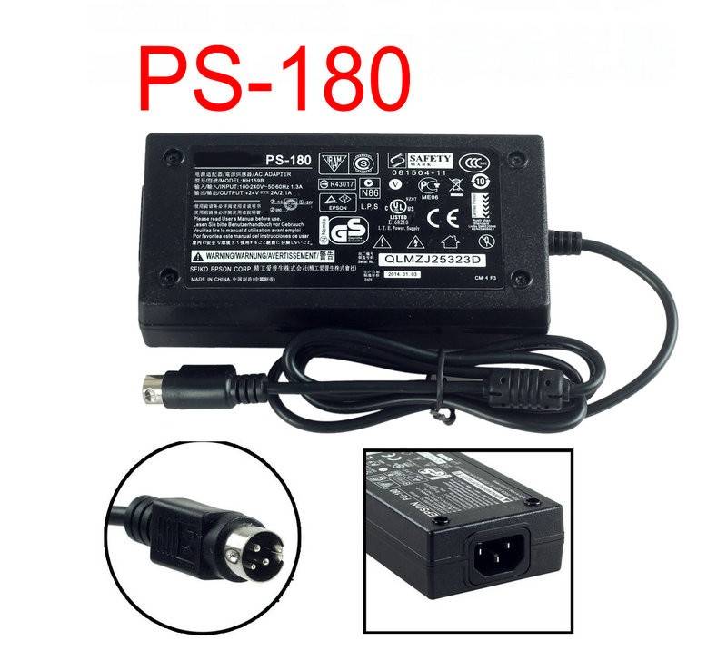 PS-180 อะแดปเตอร์ AC NEV แหล่งจ่ายไฟสําหรับ EPSON DM D110 D210 D500 TM H5000I H6000III H6000IV J7000