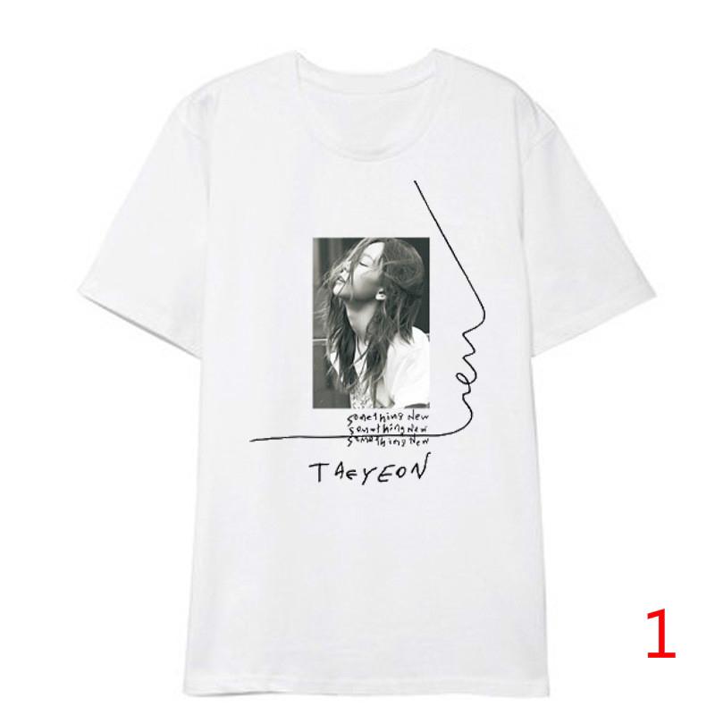 เสื้อยืดผ้าฝ้าย better2022KPOP Taeyeon Korean Fashion Casual Loose Cotton T-shirt Tops Girls Generation sFl7