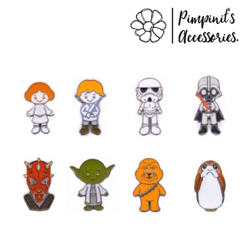 🇹🇭 พร้อมส่ง : เข็มกลัดเซ็ทตัวละครจากภาพยนตร์สตาร์วอร์ส | Characters From Star  Wars Movie Enamel Brooch Pin Set. | Shopee Thailand