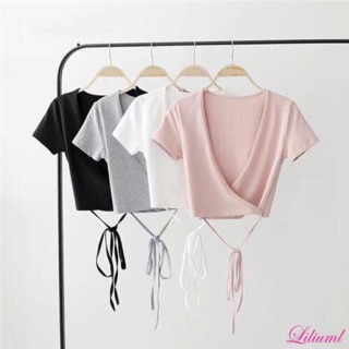 #เสื้อครอปแฟชั่นลำลองสำหรับผู้หญิง