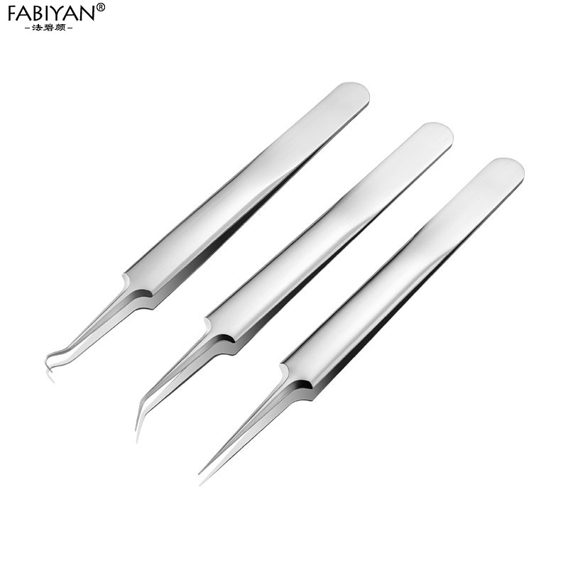 อุปกรณ์กำจัดสิวสแตนเลส แหนบกดสิว ที่กดสิวเสี้ยน คีมดึงสิวเสี้ยน - รูปที่ 3