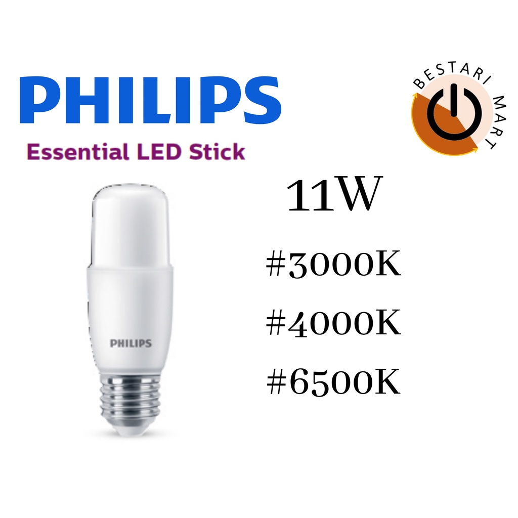 Philips ESSENTIAL LED DL STICK 11W E27 (3000K / 4000K / 6500K