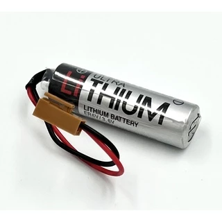 แบตเตอรี่ ER6V/3.6V แจ็คน้ำตาล Lithium Batterry for PLC