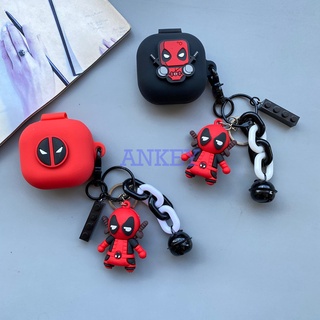 Samsung Galaxy Buds 2 / Buds Pro Live 2 การ์ตูน Deadpool หูฟัง เคสซิลิโคน หูฟัง กันน้ํา กันกระแทก นิ่ม ป้องกัน หูฟัง ผิวหนัง พร้อมตะขอ