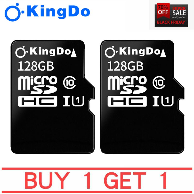 (M31)SD Card Kingdo 128GB รุ่น Canvas Select Plus Class 10 แบบ MicroSDHC Card + SD Adapter (SDCS2/128GB) ซื้อ 1 แถม 1
