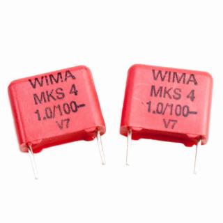 ตัวเก็บประจุเสียง WIMA MKS4 1uF 105 100V 2 ชิ้น