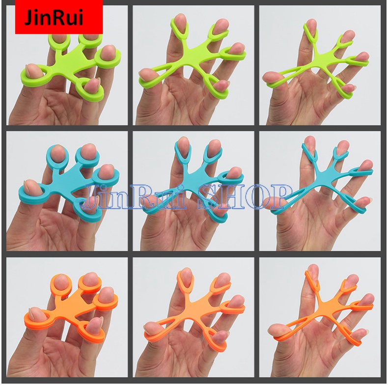 Silicone Finger Exerciser Palm Rally Human Shaped Silicone Finger Trainer Silicone Rally - รูปที่ 3