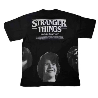 คอตต้อนคอกลม♂☾เสื้อยืด stranger things Friends Don’t Lie เสื้อยืด stranger things เสื้อสตรีทS-5XL