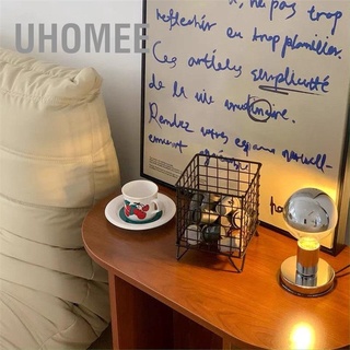 Uhomee ตะกร้าตาข่ายสเตนเลส แบบเปิด สําหรับบ้าน ออฟฟิศ หอพัก