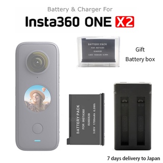 มีสินค้า! Insta360 One X2 แบตเตอรี่ 1700mAh ฮับชาร์จแบตเตอรี่ 3 ก้อน อุปกรณ์เสริม สําหรับกล้องแอคชั่น Insta 360 One X 2【oy】