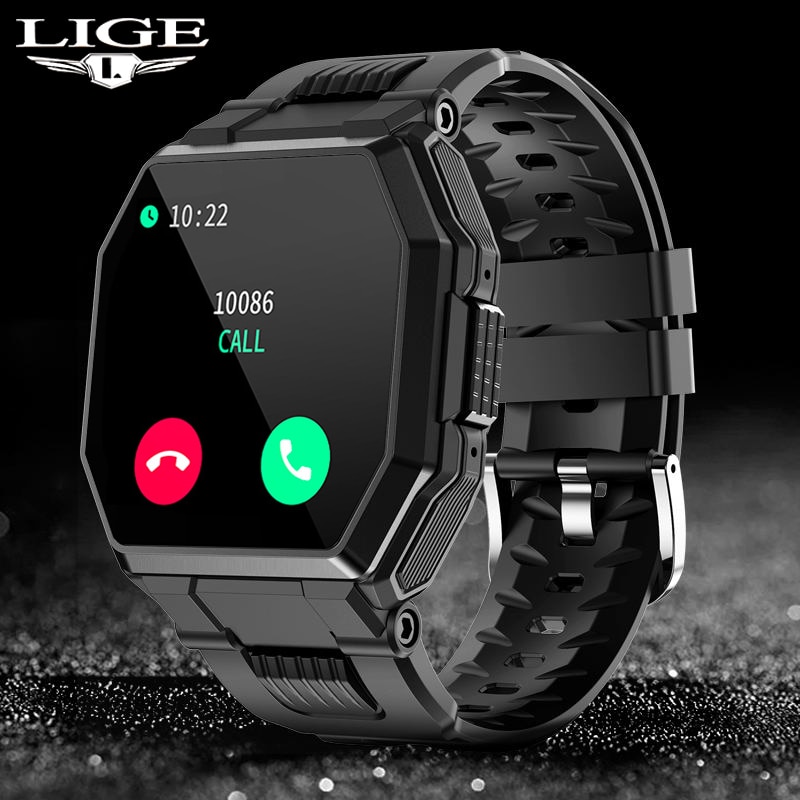 Lige 21 New Smart Watch Bluetooth Call Men Full Touch Sport Fitness Tracker Blood Pressure Heart Rate Smartwatch Music 6 729