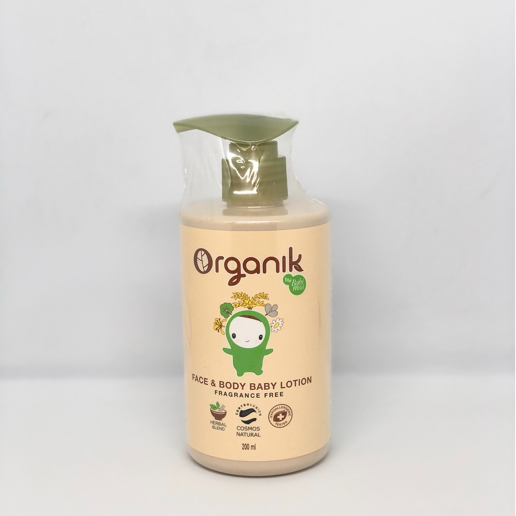 โลชั่นทาผิวเด็กได้ทั้งหน้าและตัว Organik by BABI MILD™️ FACE AND BODY BABY Lotion